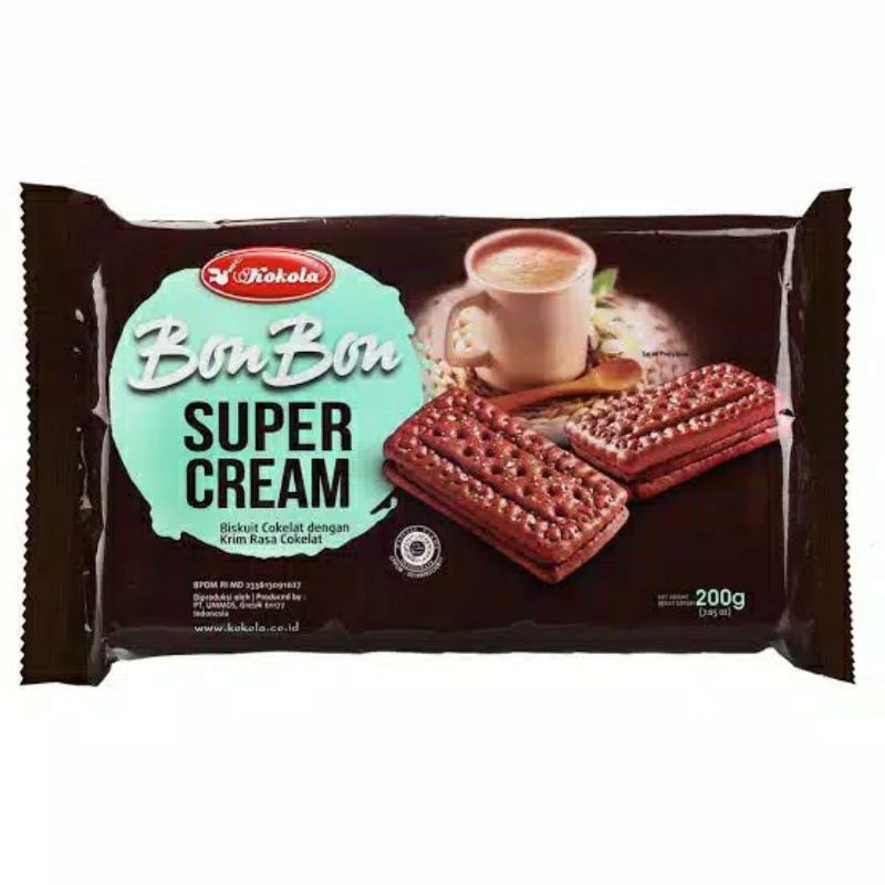 

Kokola Super Cream Sandwich Biskuit Coklat 180gr. cocok u/ bingkisan, hajatan, acara, nikahan, hampers, parcel lebaran / idul Fitri