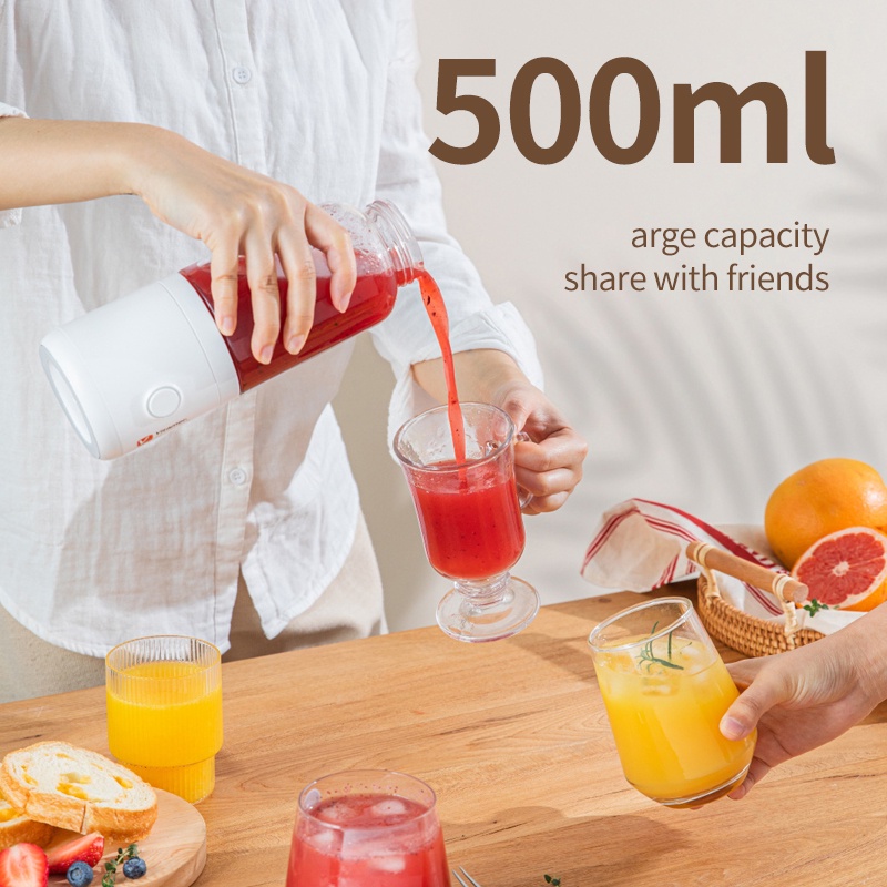 Korea HYUNDAI Portable Blender Mini Juicer Multifungsi Blender Buah 400ML