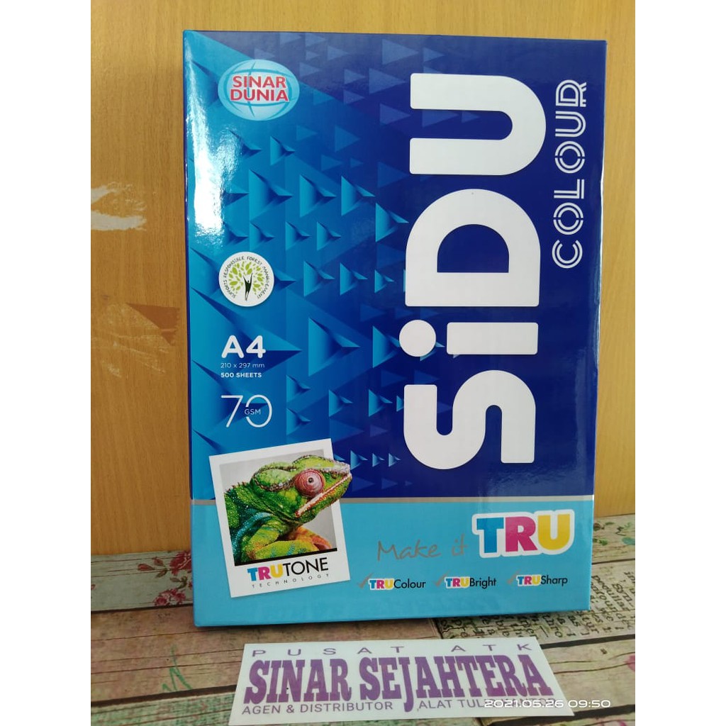 

KERTAS HVS SINAR DUNIA UK A4 70grm WARNA BIRU