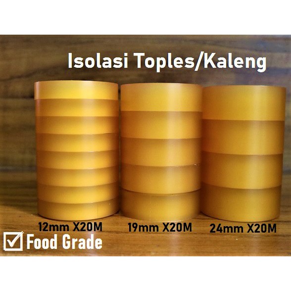 Isolasi Toples Kaleng Biskuit Can Sealing Tape Selotip Toples Food Grade Free of Hazardous Chemical