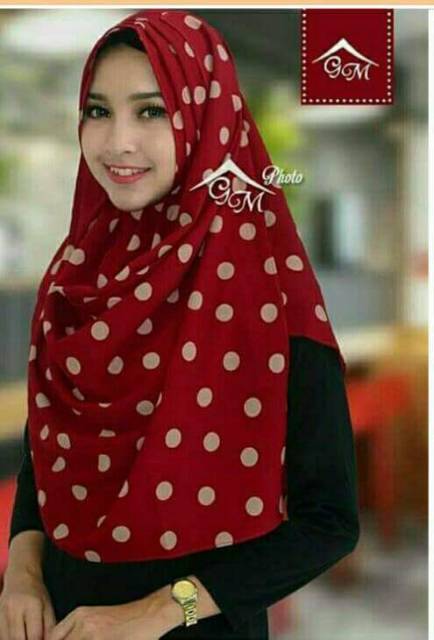 Pashmina Instan Lipit Motif Terbaru