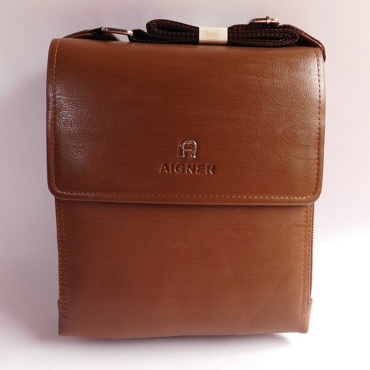 TAS SELEMPANG PRIA KANTOR CASUAL IMPORT - AIGNER 6899 BROWN