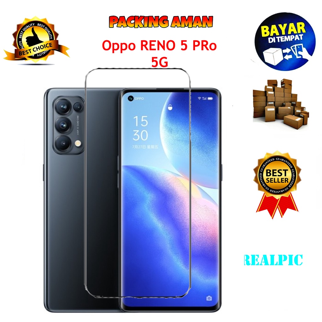 Tempered Glass Oppo Reno5 Pro 5G 2021 Screen Protector Anti Gores