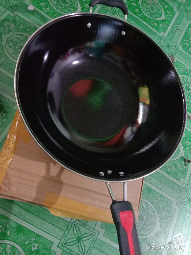 Wajan Enamel Gagang  Diameter 34cm