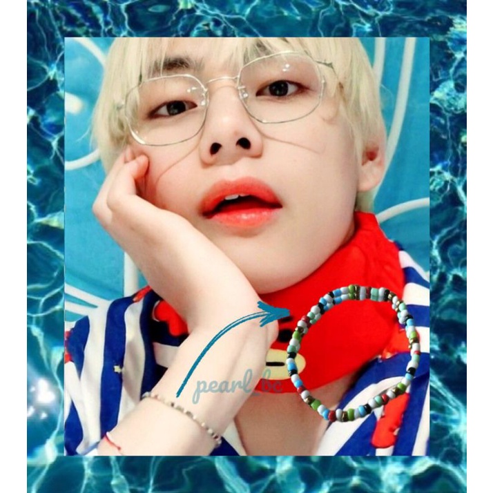 Gelang Manik Taehyung BTS | Gelang Costum| Gelang BTS | Korean Bracelet | Gelang Korea | KPOP