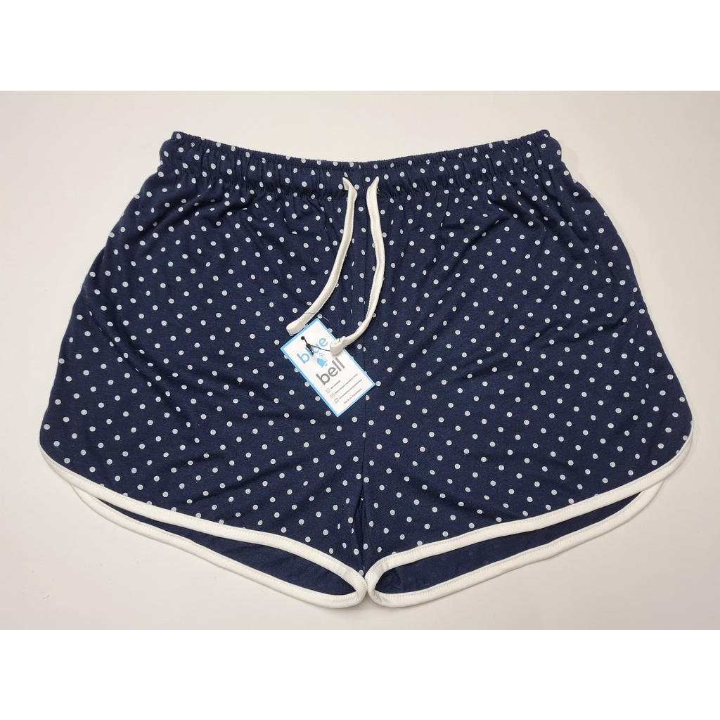 Celana Pendek Wanita Katun Fit To M/L navy polkadot