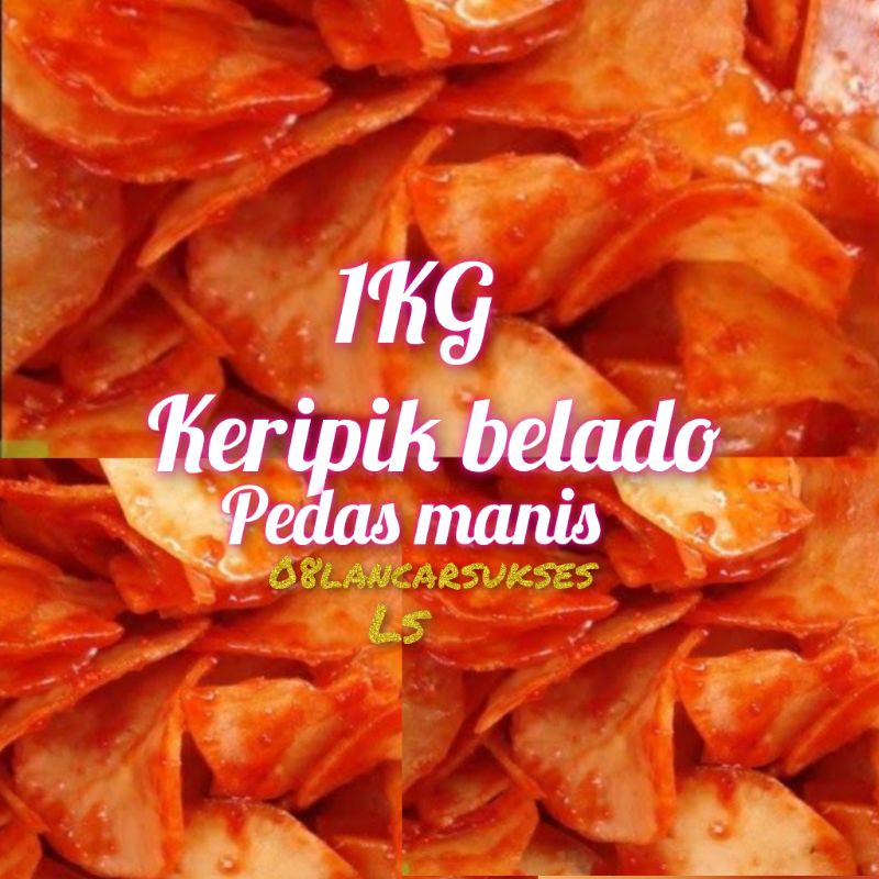 

1KG KERIPIK BELADO PEDAS MANIS