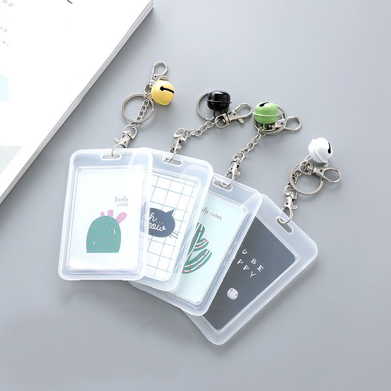 Case Holder Pelindung Kartu Kredit / Bus / ID Transparan Tahan Air Untuk Pelajar Unisex