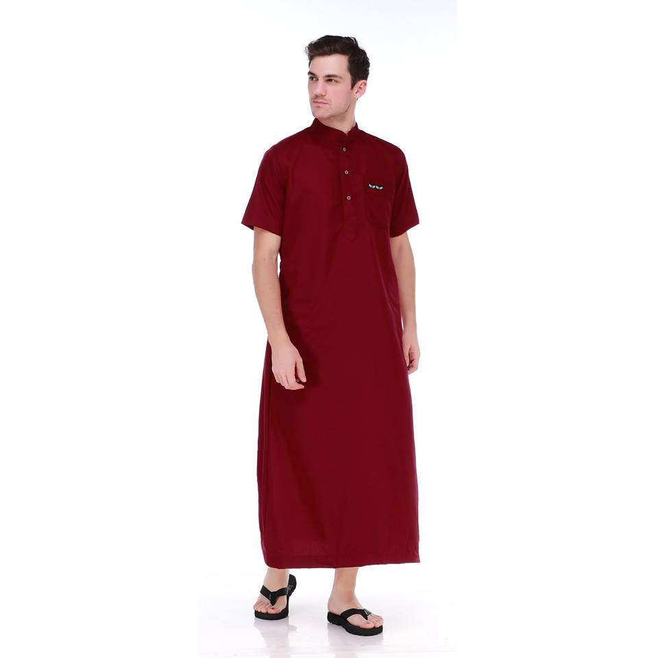 BAJU GAMIS / SAFIRA / ARRIJAL / ARABI / ADZKAR PREMIUM MERAH MARUN