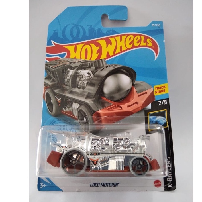 Diecast Hot Wheels LOCO MOTORIN Silver Abu HW Hotwheels Mobil Mainan Anak Lokomotif Kereta Api