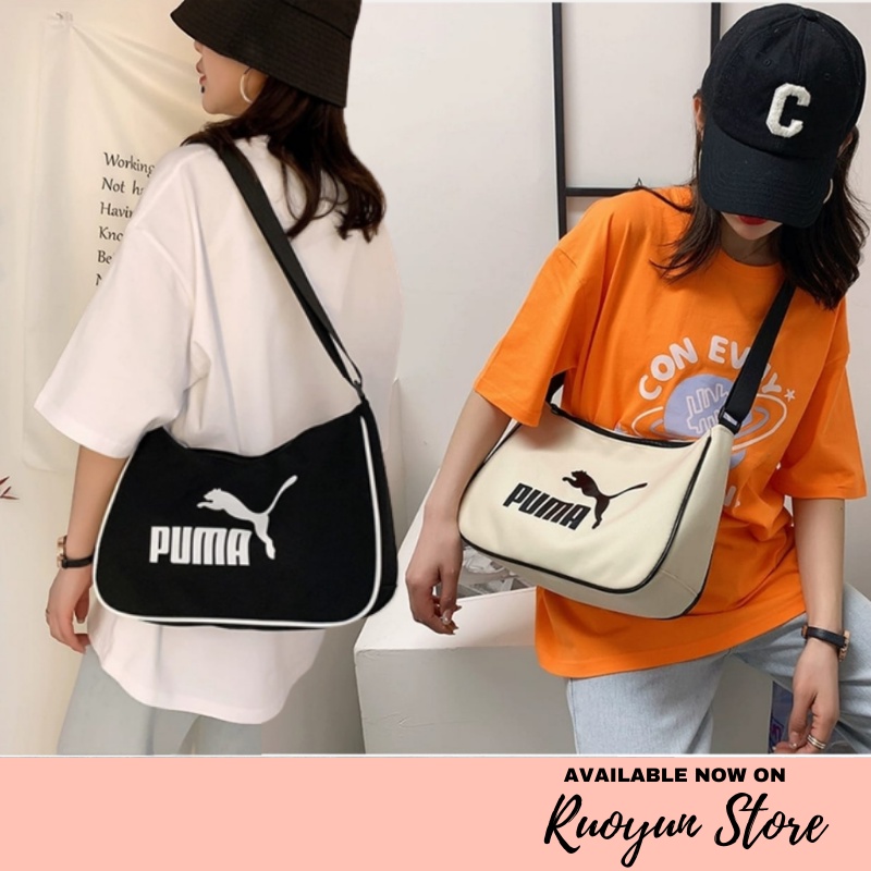 RYX - Sporty Jaguar Tas Canvas Selempang Wanita Fashion Casual / Olahraga - Ori Import