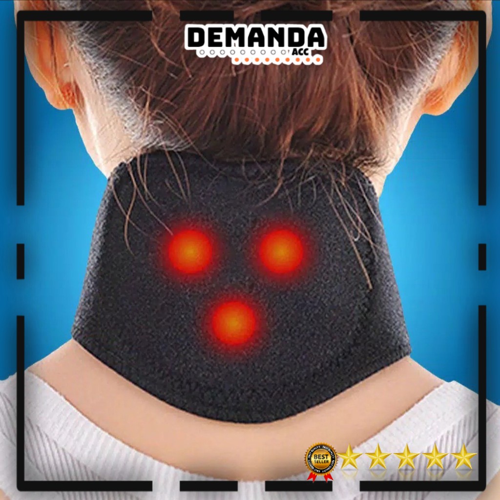 Sabuk Terapi Leher Magnet Terapi Pijat leher nyeri / sabuk pemanas magnet/ Therapy Neck Massager