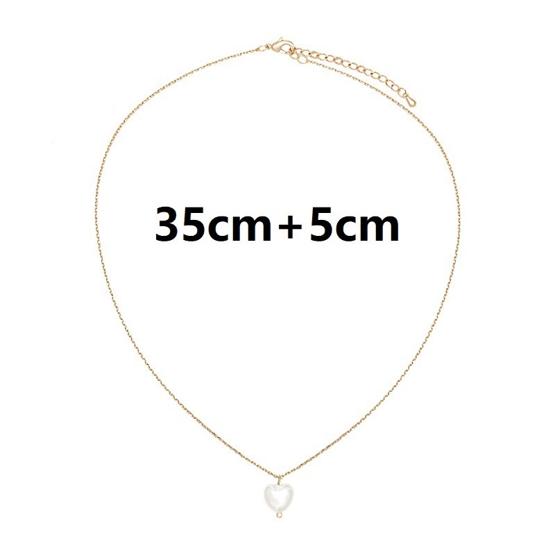 Fashion Simple Heart Pendants Necklaces Jewelry Women Korean Sweet Clavicle Chain Choker Accessories