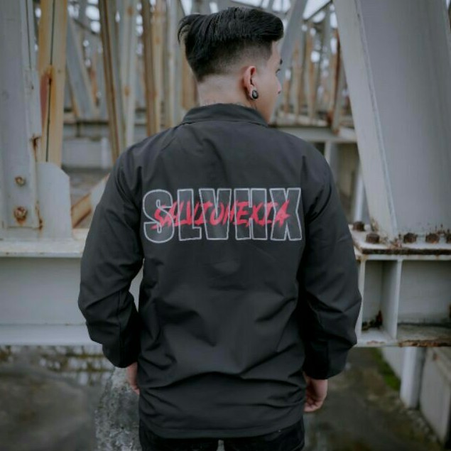 Slow Double Sablon Salviohexia Jaket Coach Pria Jaket Outdoor Jaket Parasut Jaket Distro