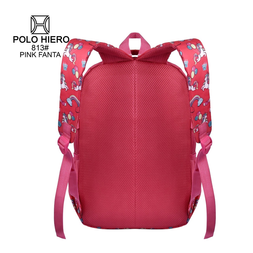 New Model Unicorn Tas Wanita Polo Hiero 813 Bahan Nylon Water Ressistant Tas Sekolah Fashion Perempuan