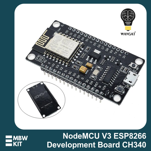 Jual NodeMCU V3 ESP8266 CH340 Wifi Microcontroller Development Board ...