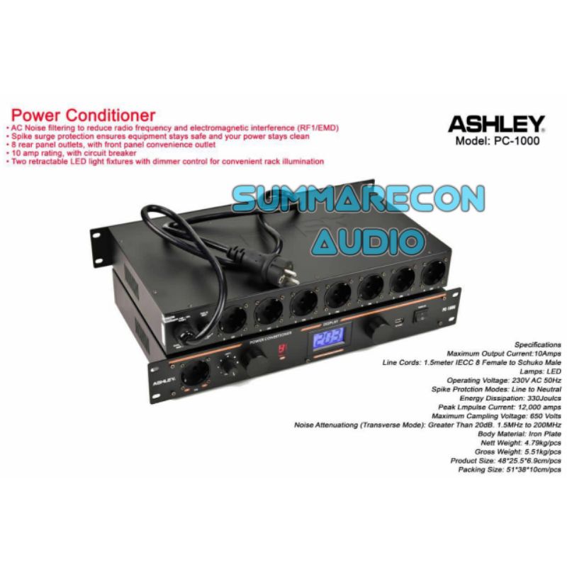 POWER CONDITIONER ASHLEY PC 1000 ORIGINAL ASHLEY