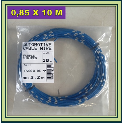 KABEL BINTIK 0.85 MM BIRU / KABEL 0,85 MM SERABUT TEMBAGA BODY MOBIL