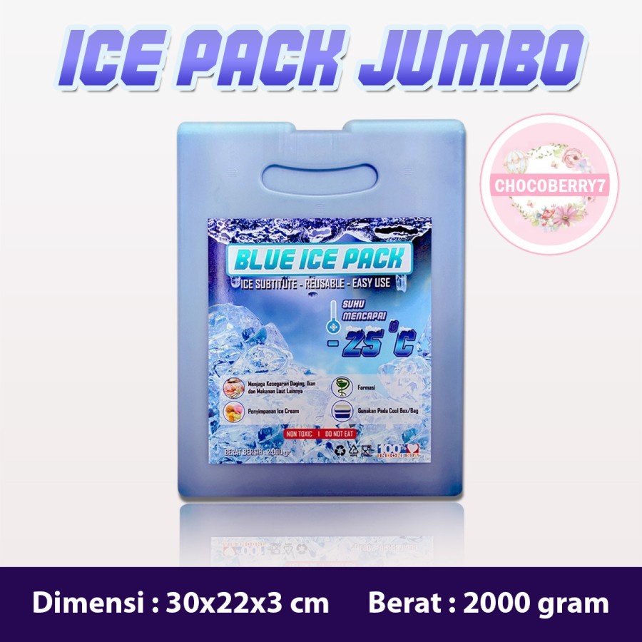 Ice Pack Jumbo Blue Ice Pack Jumbo Reusable Pengganti Dry Ice