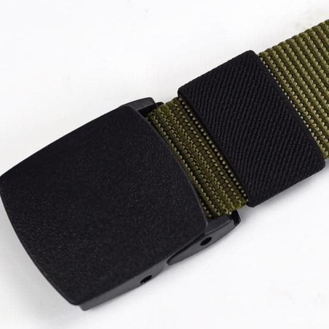 Ikat Pinggang Pria Canvas Kain Nylon Men Belt Nylon Canvas Anti Metal Detector