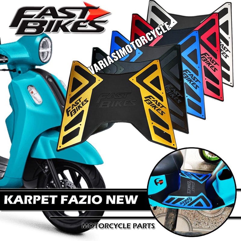 KARPET BORDES PIJAKAN ALAS KAKI YAMAHA FAZZIO 125 CNC FAST BIKES FAZIO FAZZIO
