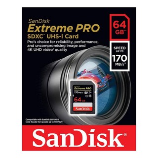 SanDisk Extreme PRO SDHC/SDXC UHS-I SD Card 64GB up to