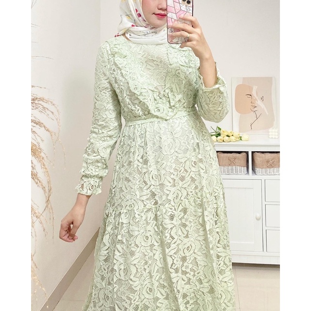 Brocade Import dress / dress brokat / dress pesta murah / burkat