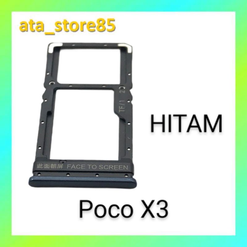 Simtray SimLock SlotSim Sim Card Tempat Kartu Pocophone Poco X3 | X 3 Original