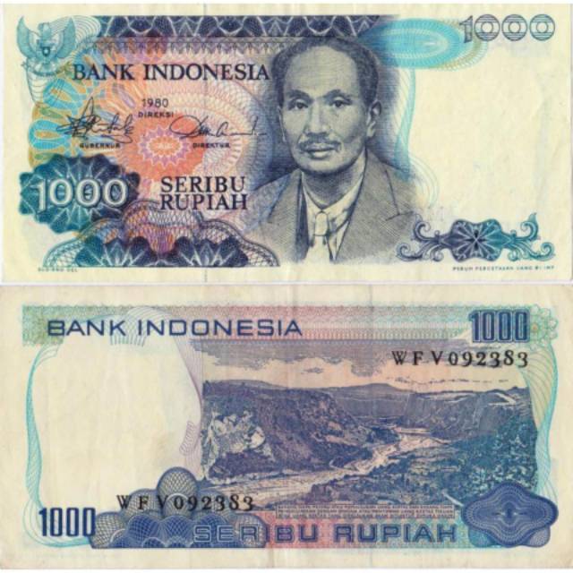 Uang Kuno Lama 1000 Rupiah Tahun 1980 #BekasJoss