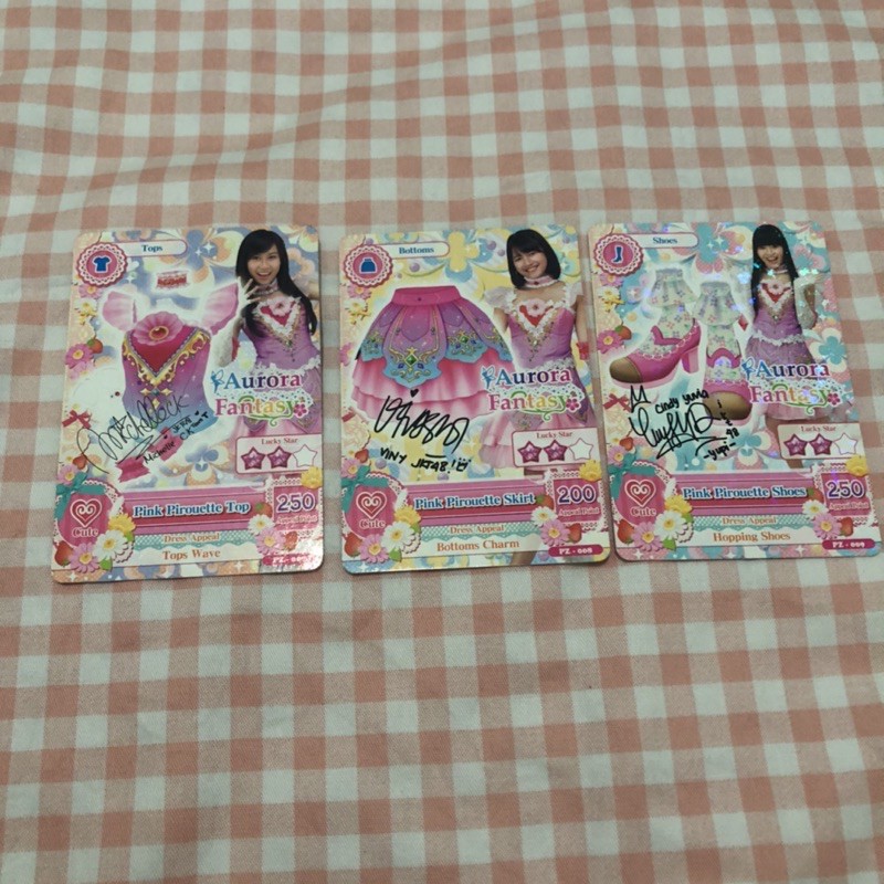 KARTU AIKATSU CARD (asli) sign jkt48