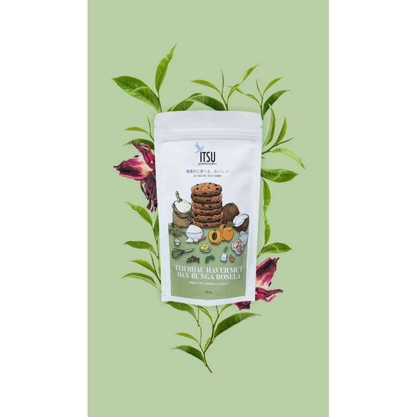 

ITSU Granola Cookies : Greentea Rosella Oats / BISKUIT