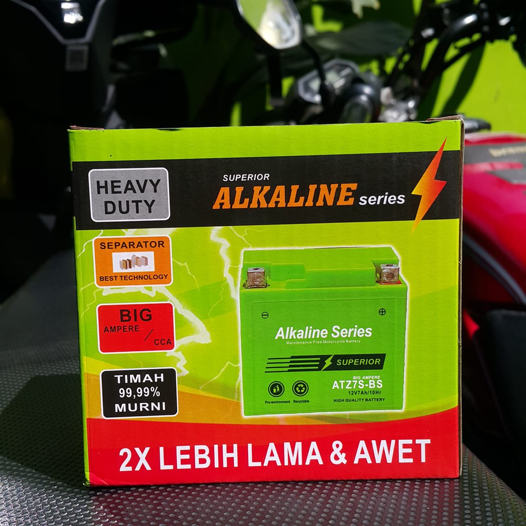 Aki motor 7 Ampere CBR CB150 SATRIA fu Honda vario 125 Vario 150 Alkaline aki kering