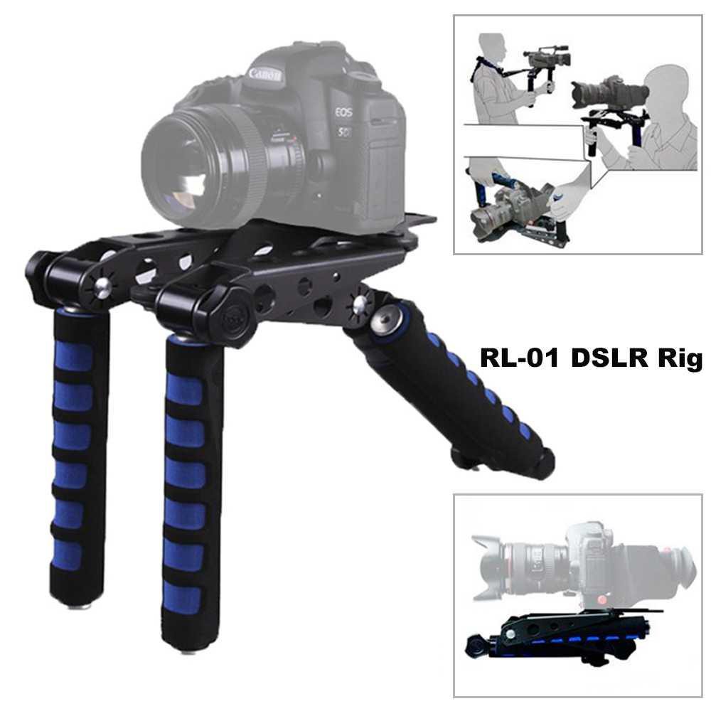 Stabilizer Kamera Foldable Shoulder Mount Rig for DSLR - RL-01