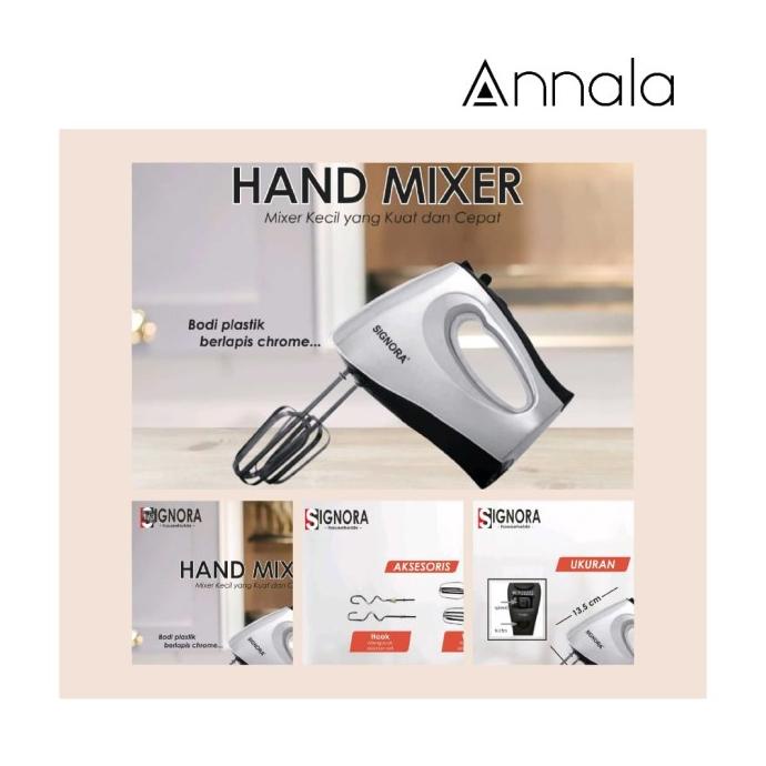 Hand Mixer Signora mixer kue roti donat bakpao ready stock