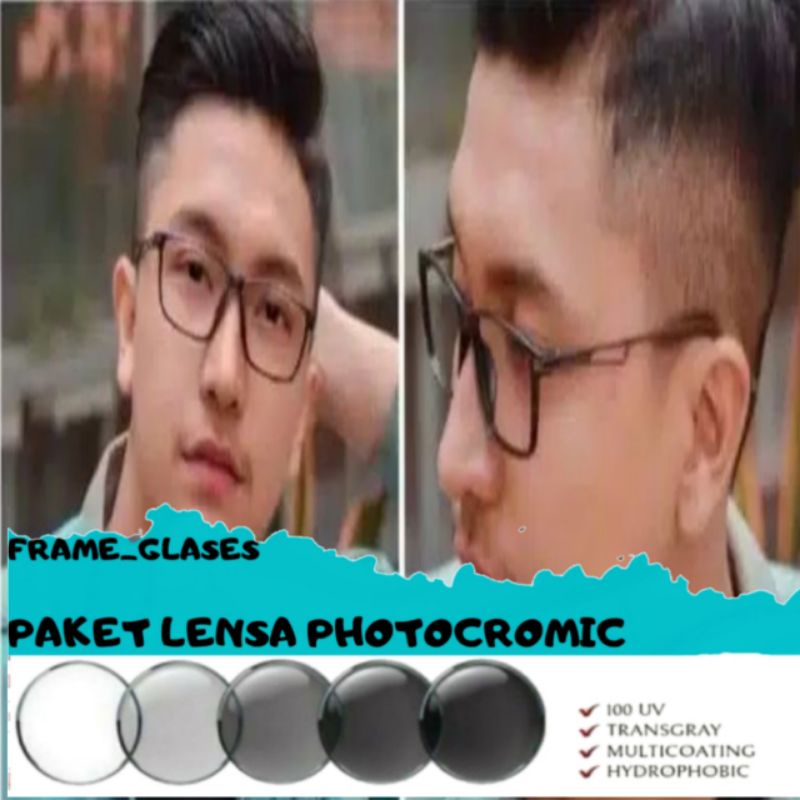 FRAME SPORT COWOK PAKET LENSA PHOTOCROMIC NORMAL DAN MINUS