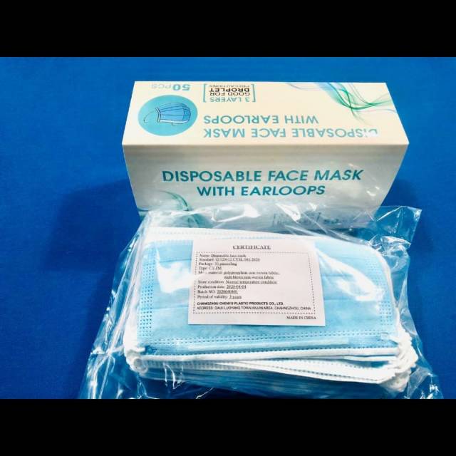 Surgical face mask disposable