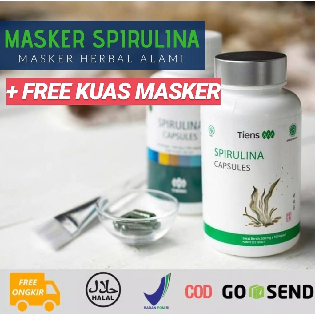  Masker  Spirulina  Original Tiens  Masker  Tiens  Perawatan 