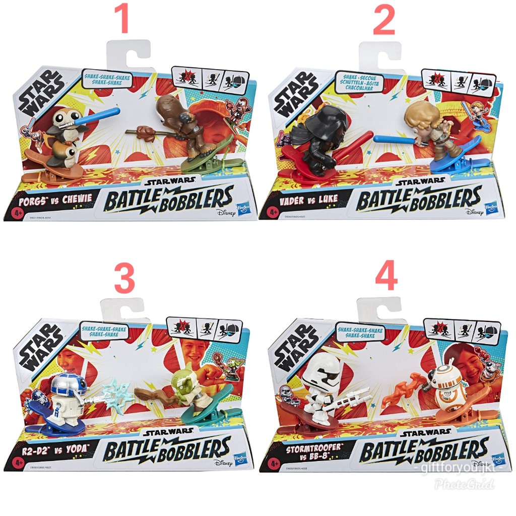 Star Wars Battle Bobblers 2PK Action Figure Starwars Original