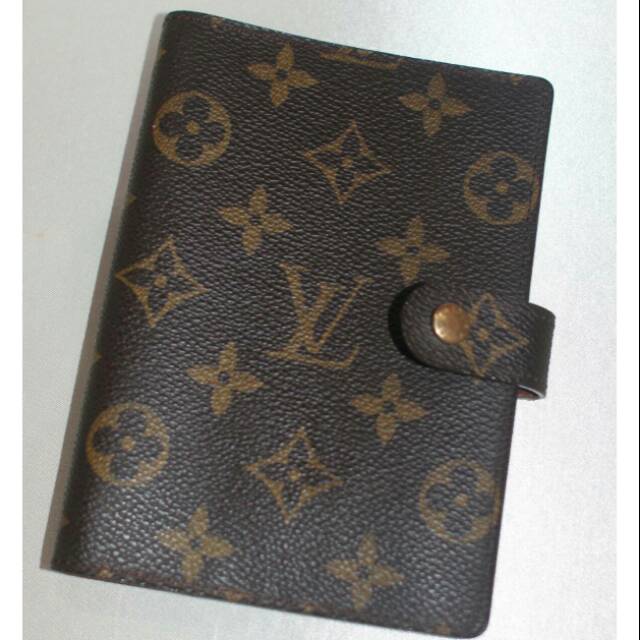 Authentic Louis Vuitton small ring agenda cover - monogram canvas