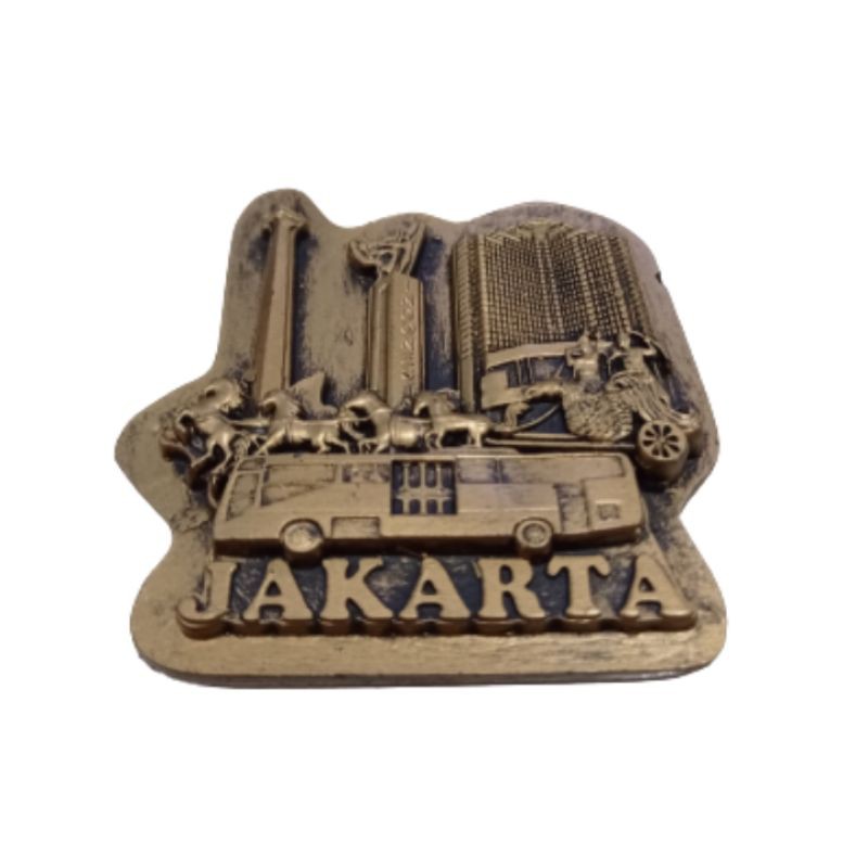 (BISA COD) MAGNET KULKAS JAKARTA INDONESIA TUGU MONAS BAHAN FIBERGLASS - SOUVENIR MURAH