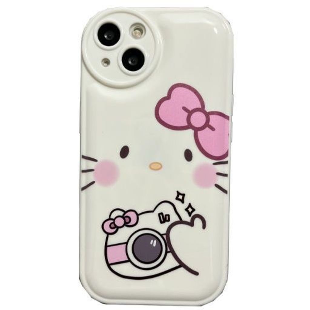 Soft Case Motif Kartun Hello Kitty Warna Pink Untuk iPhone 12 13 11 Pro Max X Xs Max Xr ihyh