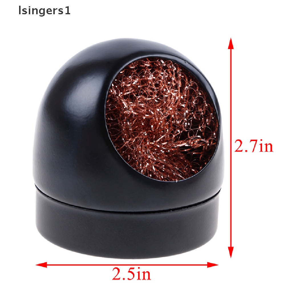 [lsingers1] Welding Soldering Solder Iron Tip Cleaner Cleaning Steel Wire With Stand Set Boutique