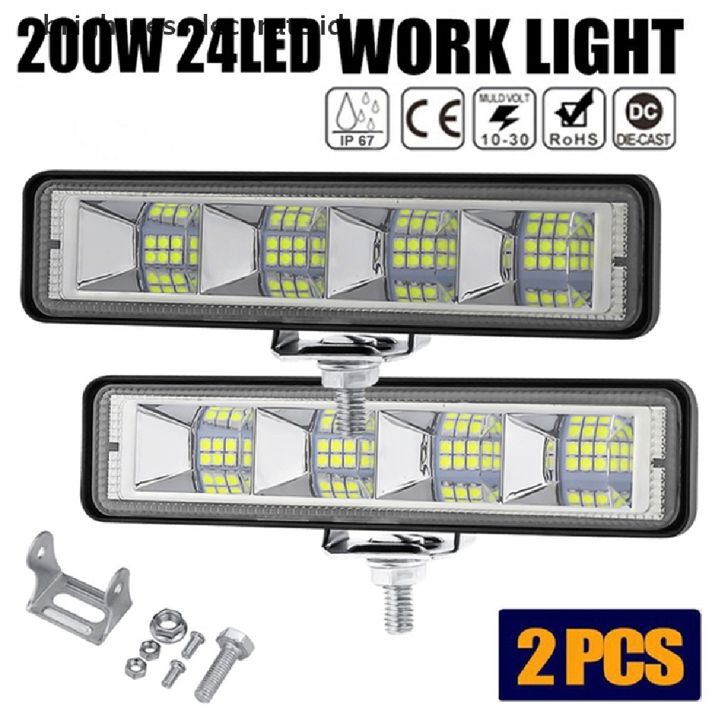 2 Pcs Lampu Sorot Led 200w 6 &quot;Untuk Mobil Suv Truk Offroad