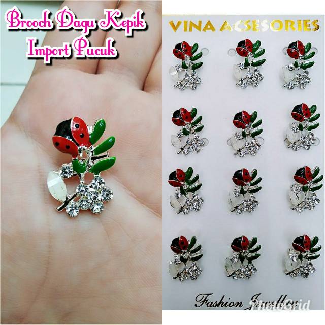 Isi 12pcs broos mini kepik impory