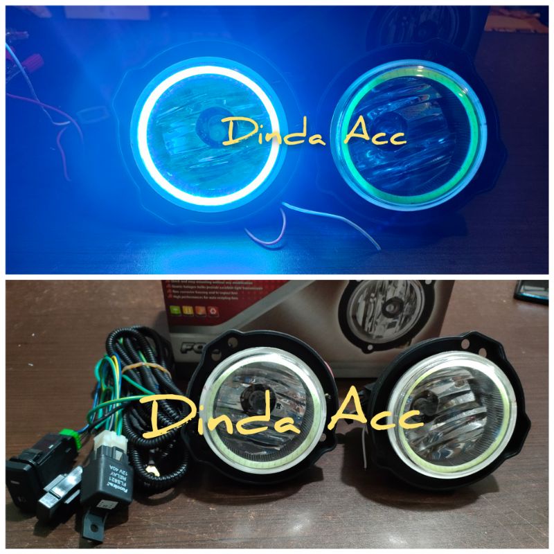 Fog Lamp Lampu Kabut All New Avanza Xenia 2012-2017 Ring Lingkar LED Ice Blue