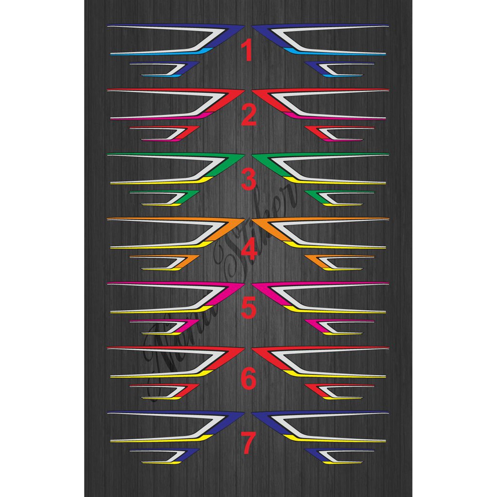 STIKER STRIPING DECAL GL 100 CLK