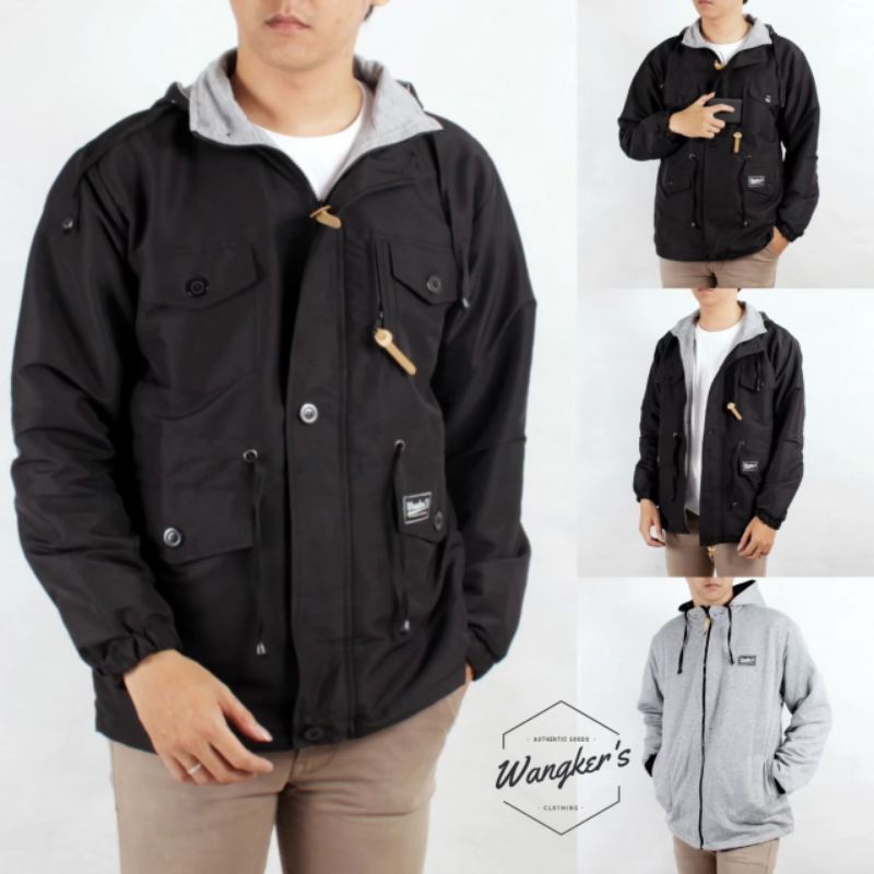 Jaket Parka Pria Terbaru / Jaket Pria Kanvas Bolak Balik Premium