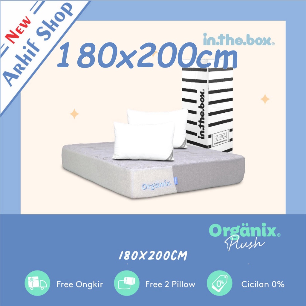 inthebox ORGANIX PLUSH 180x200x32 (King) Kasur Busa in the box