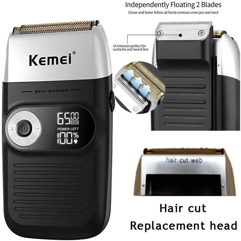 Kemei km-2026 shaver alat mesin cukur jenggot kumis shaver kemei km 2026