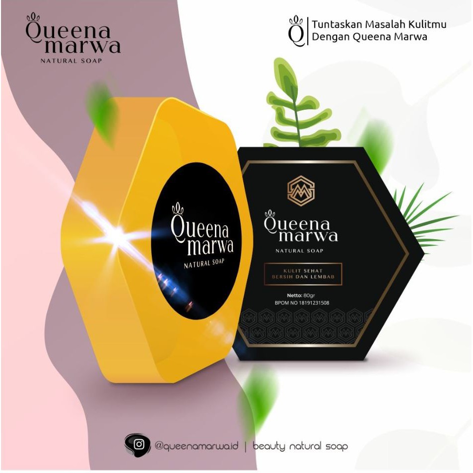 Sabun Queena Marwa Ori / sabun kecantikan / sabun pemutih wajah